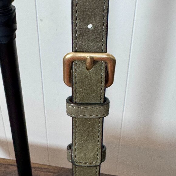 ✨ Rebecca Minkoff Crossbody Saddle Bag – Suede, Taupe Grey – Excellent Condition - Picture 2 of 6